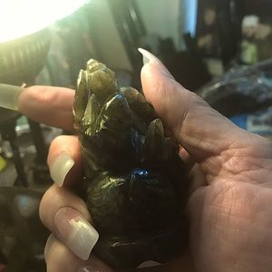 Labradorite carved Ganesh